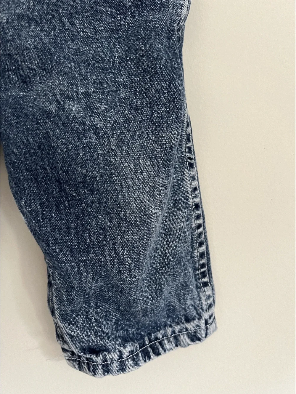 Vintage OshKosh B'Gosh Union Tag Medium Wash w/ Conductor Stripe Detail Overalls